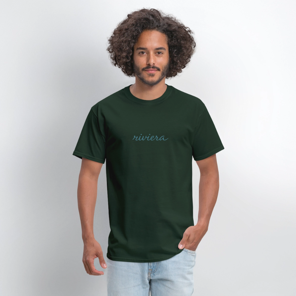 Riviera “Choose Your Side” T-Shirt – Minimal Streetwear Tee - forest green