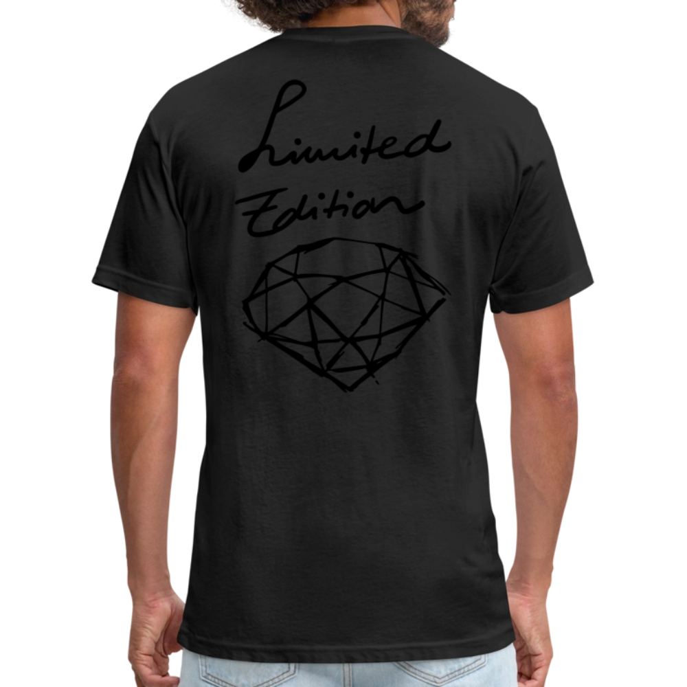 Fitted Cotton/Poly T-Shirt by Next Level - black