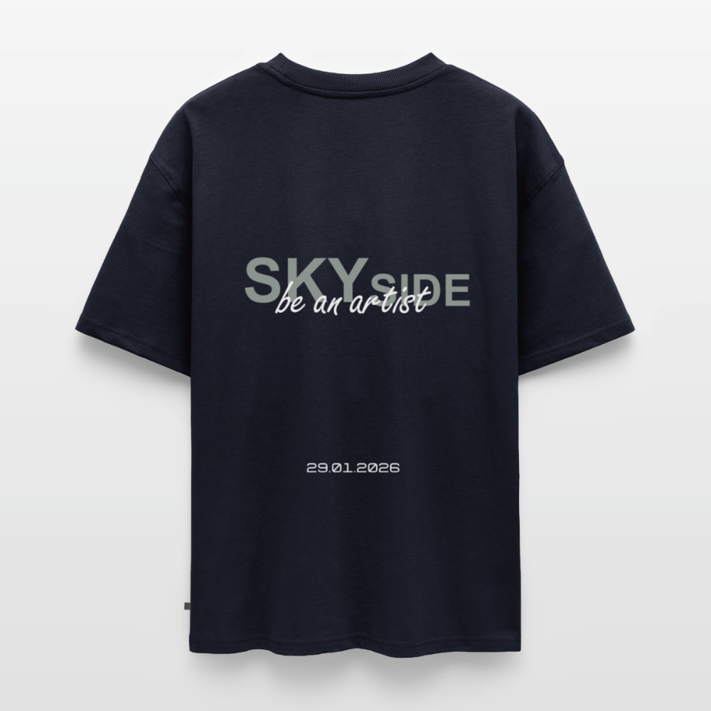 Unisex Oversized Organic T-Shirt (Art) - navy