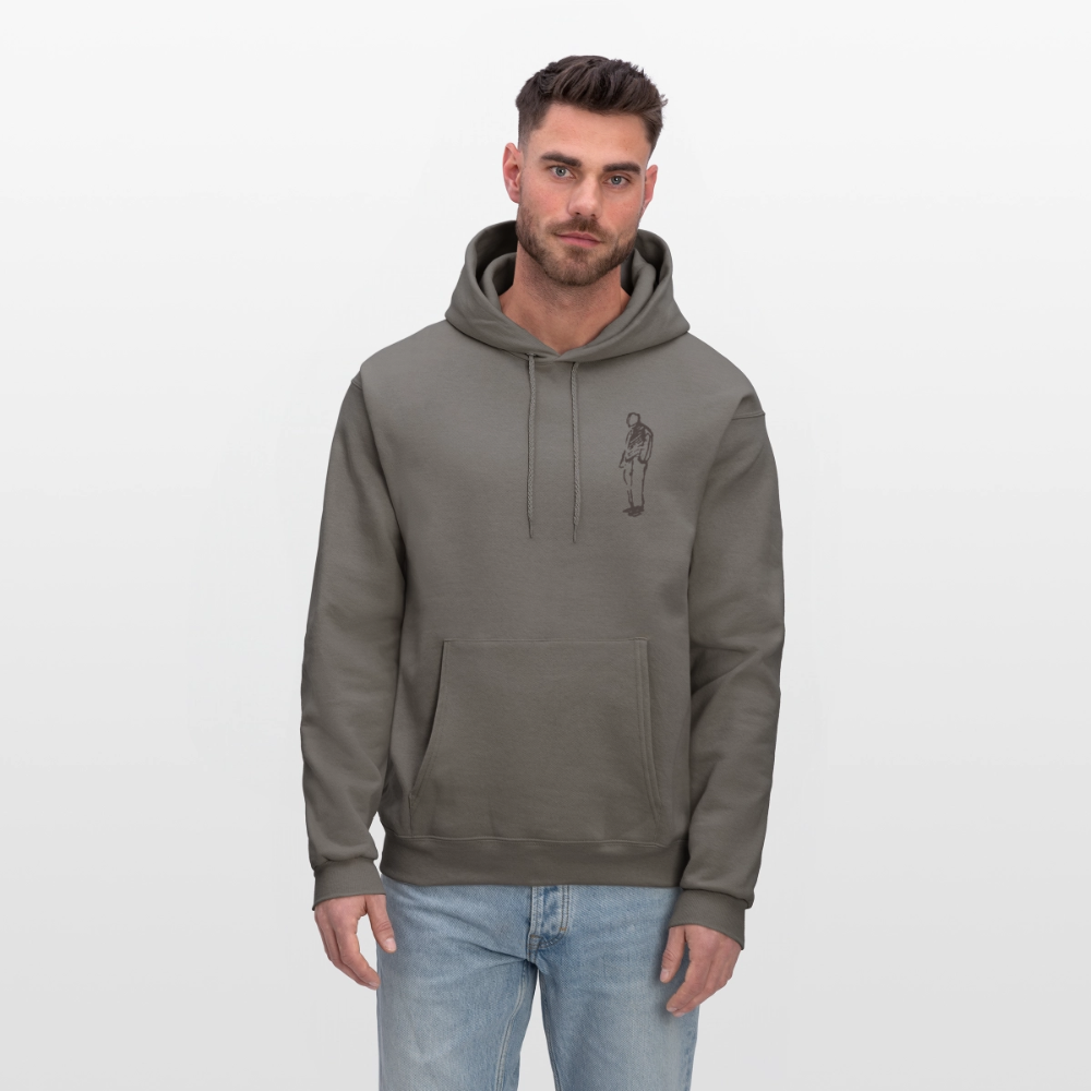 Choose Your Side Oversized Hoodie – Minimal Streetwear Pullover - asphalt gray