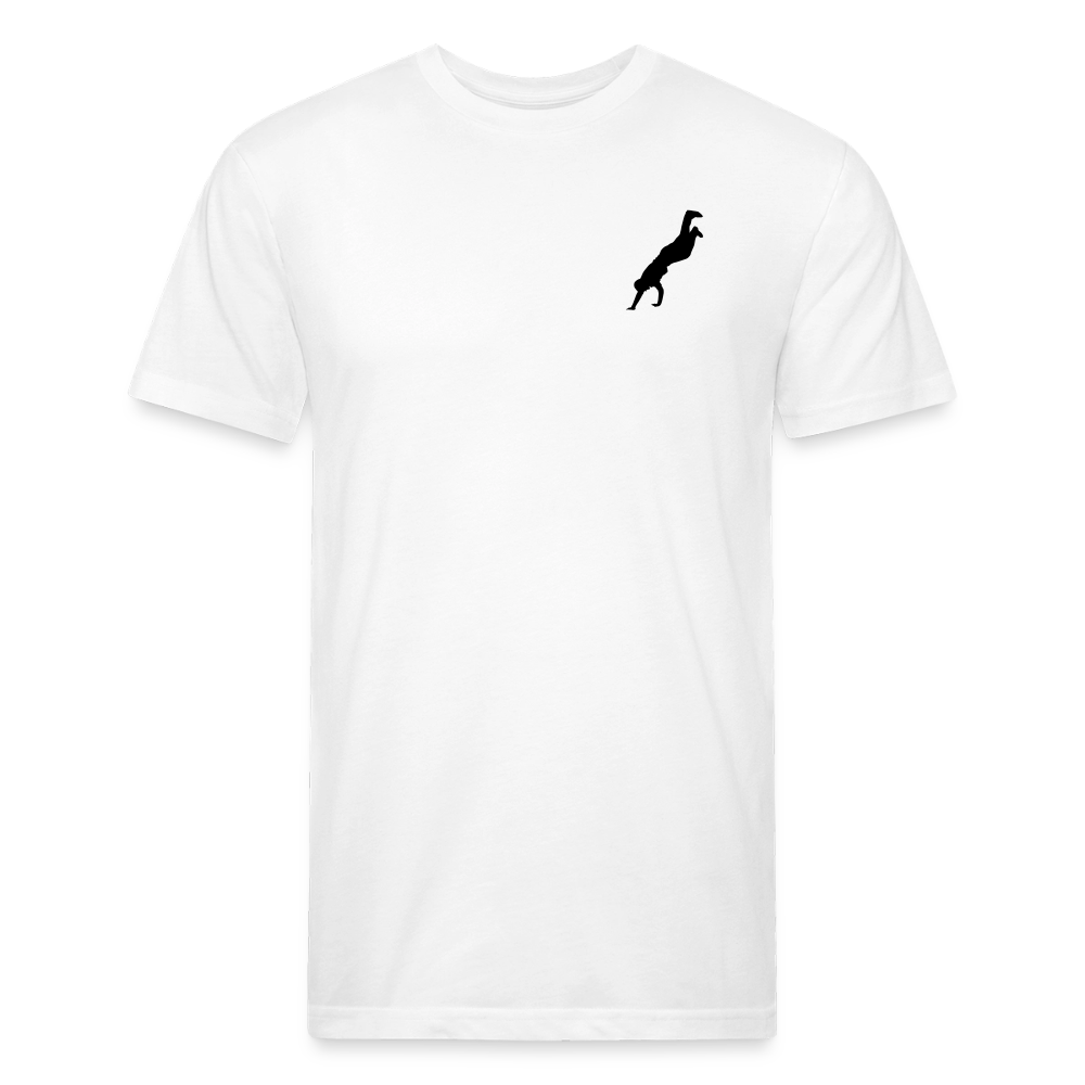 Fitted Cotton/Poly T-Shirt by Next Level - white