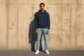 Sky Sid3 “Choose Your Side” Navy Hoodie – Premium Streetwear Pullover - navy