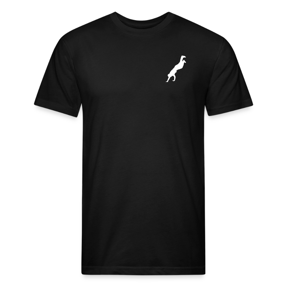 Fitted Cotton/Poly T-Shirt by Next Level - black