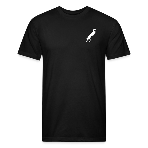 Fitted Cotton/Poly T-Shirt by Next Level - black