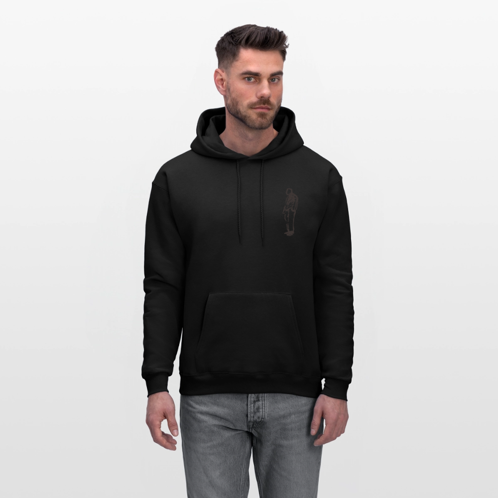 Choose Your Side Oversized Hoodie – Minimal Streetwear Pullover - black