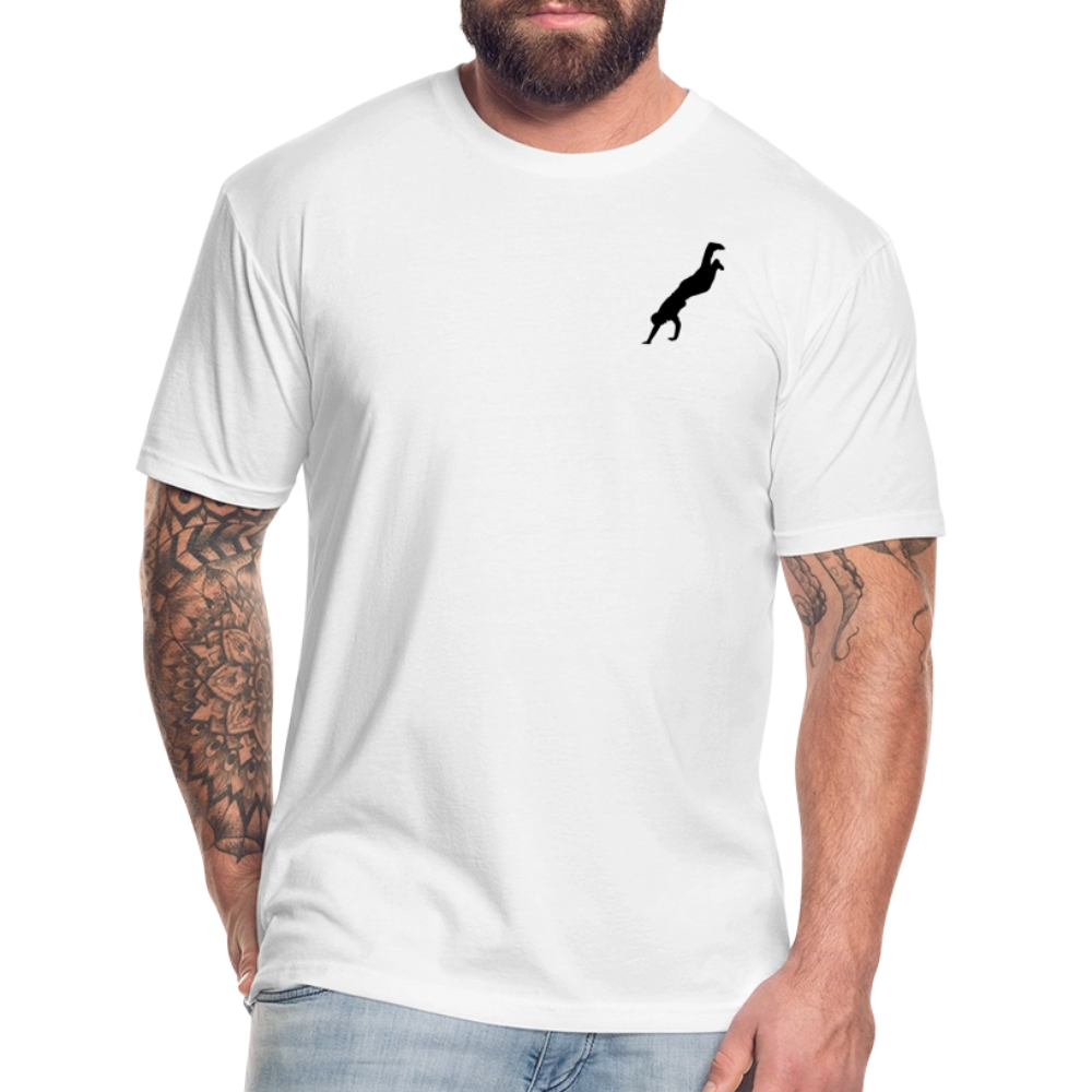 Fitted Cotton/Poly T-Shirt by Next Level - white