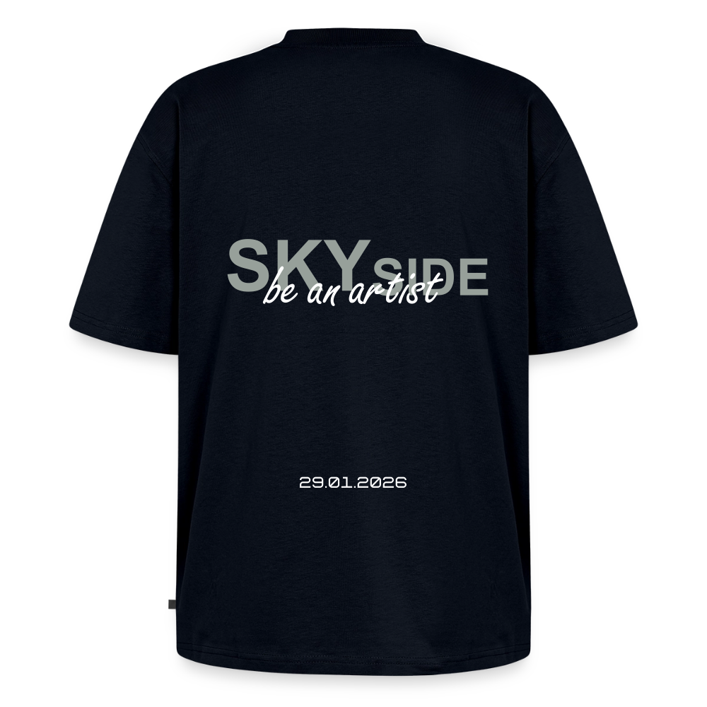 Unisex Oversized Organic T-Shirt (Art) - navy