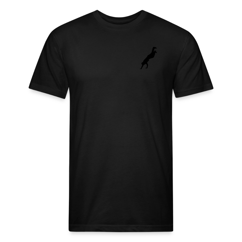 Fitted Cotton/Poly T-Shirt by Next Level - black