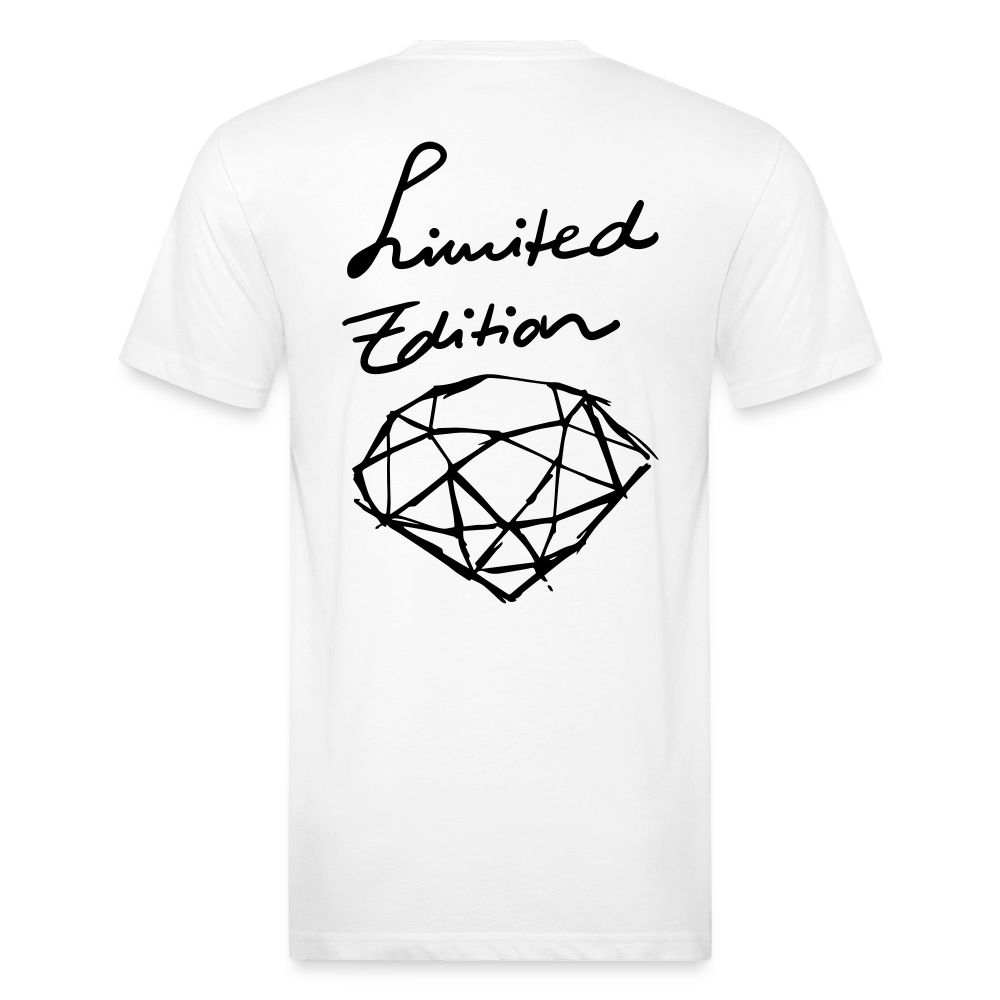 Fitted Cotton/Poly T-Shirt by Next Level - white