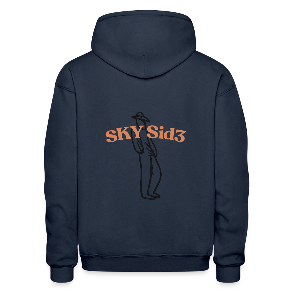 Sky Sid3 “Choose Your Side” Navy Hoodie – Premium Streetwear Pullover - navy