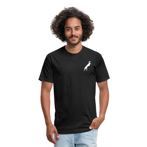 Fitted Cotton/Poly T-Shirt by Next Level - black