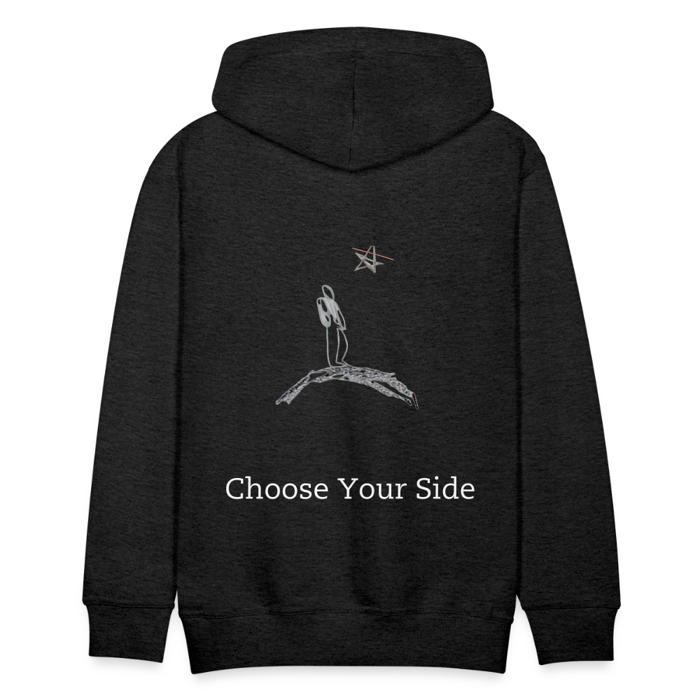 Celestial Divide Hoodie - charcoal grey