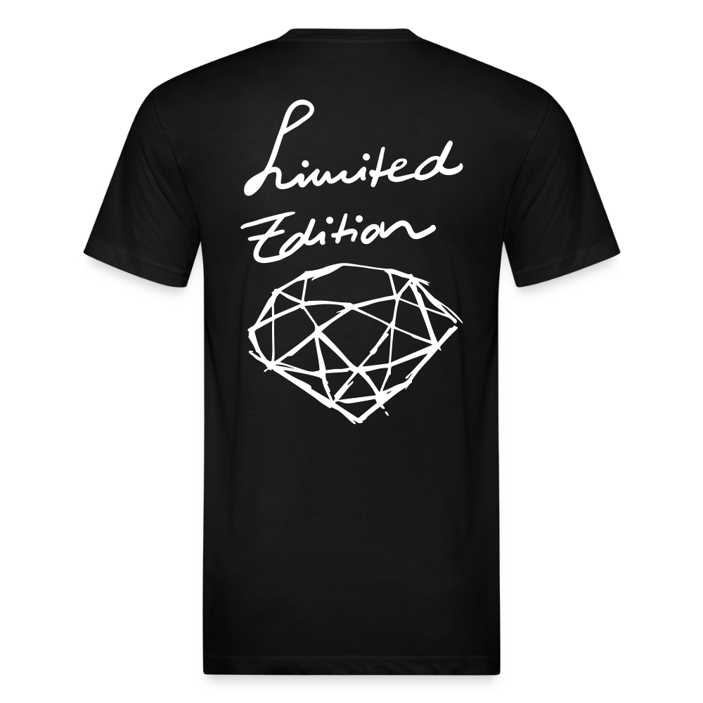 Fitted Cotton/Poly T-Shirt by Next Level - black