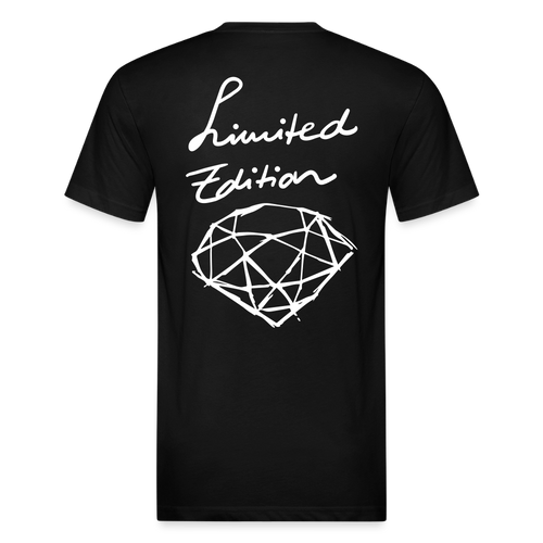 Fitted Cotton/Poly T-Shirt by Next Level - black