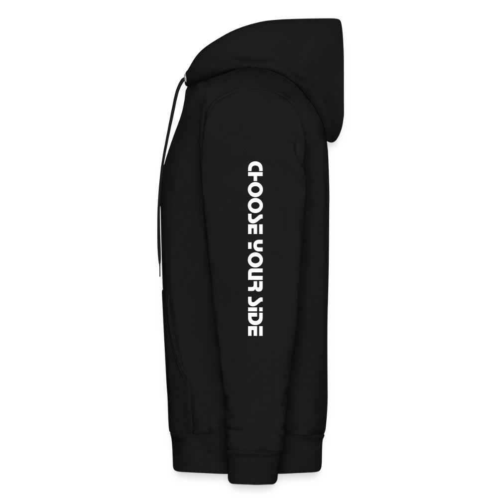 Choose Your Side Oversized Hoodie – Minimal Streetwear Pullover - black