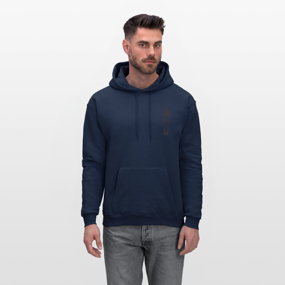 Choose Your Side Oversized Hoodie – Minimal Streetwear Pullover - navy